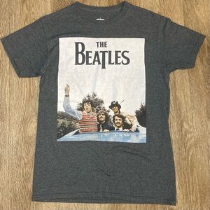 The Beatles T Shirt Mens Small Short Sleeve Sunroof Sky Bus Gray Heather